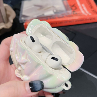 Hộp đựng tai nghe Bluetooth cho Airpods 4 3 Pro Pro2 1/2nd, hình dạng vỏ thời trang cao cấp sang trọng với dây chuyền ngọc trai