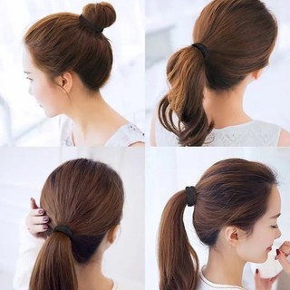 Dây buộc tóc thể thao 10 / 20 / 30 chiếc, Dây buộc tóc bằng Polyester có độ đàn hồi cao Không có đường may, Băng đô tập thể dục bền bỉ cho nữ Màu đen 4cm / 5cm