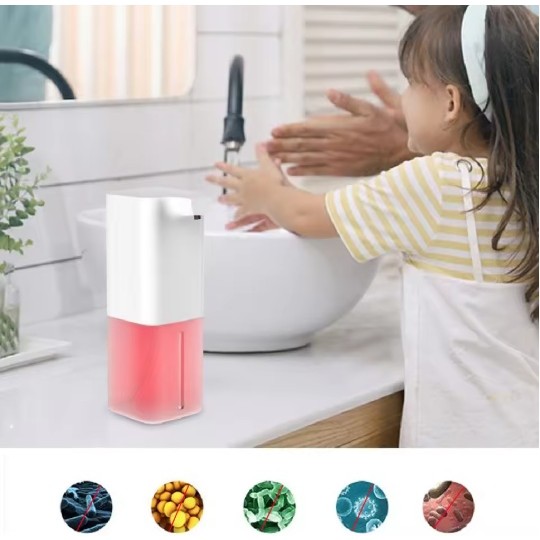 Máy phân phối xà phòng tự động Cảm biến hồng ngoại Xốp Nước rửa tay có thể sạc lại USB Máy phân phối xà phòng cầm tay tạo bọt cho phòng tắm gia đình