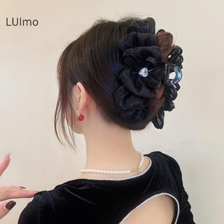 Luimo Thời Trang Kim Cương Giả Nơ Kẹp Tính Khí Pháp Vuốt Kẹp Phụ Kiện Tóc SBS