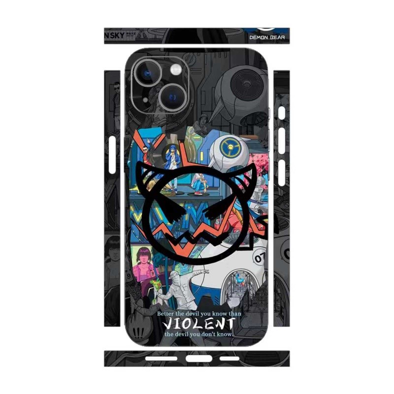 Dành Cho iPhone 12 11 Pro max mini x xs max xr Miếng Dán Bảo Vệ Mặt Sau full cover Trong Suốt Bảo Vệ Phim Hoạt Hình