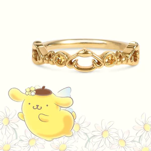 Ngày lễ tình nhân Quà tặng giới hạn Pudding Dog Open Ring Phiên bản Hàn Quốc Quà tặng thời trang hợp thời trang đơn giản cho bạn gái