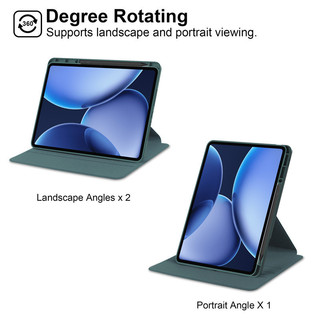 Ốp Bảo Vệ Cứng Acrylic Xoay Cho OPPO Pad 5 Pro 13.2inch 2026 Pad 5 Matte Display 12.1 Air5 4 3 Pro SE 11 Neo 11.4 Air2 Air 1.36 Pad 3 2 11.61 Bao Da Có Khe Cắm Bút