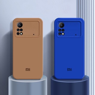 Ốp Mềm Bảo Vệ Camera Toàn Diện Xiaomi Poco X4 Pro 5G X5 Poco M5 M4 F4 GT C40 Vỏ Silicon Lỏng Chính Hãng SoftCase