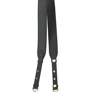 Dây đeo túi da bò lớp trên, rộng 4cm, dài 98–110cm, màu đen họa tiết vải litchi, đeo vai/chéo, điều chỉnh