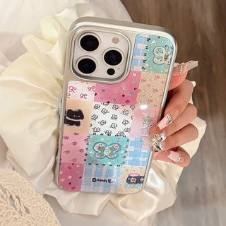 [Sheren] Vỏ điện thoại khâu lưới vui nhộn Gilt ins Thích hợp cho i17 16 15 14 13 12 11 pro max Vỏ bảo vệ chống sốc