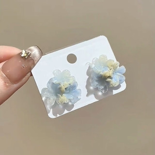Mùa Xuân Mùa Hè Bông Tai Hoa Tươi Nữ Ánh Sáng Sang Trọng Cao Cấp Bông Tai Ngọc Trai Sang Trọng Bông Tai Sang Trọng