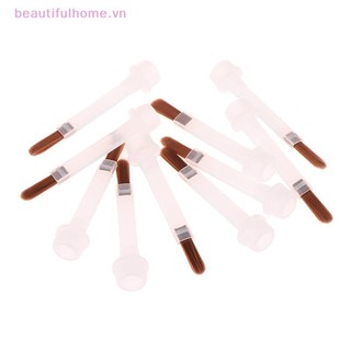 [Beautifulhome] 5 / 10 / 20 Chiếc Bàn Chải Sơn Móng Tay Dùng Một Lần Cho 15ml Sơn Móng Tay Chai Thay Thế Bàn Chải Tóc Nâu Nail Art Applicators [beauty]