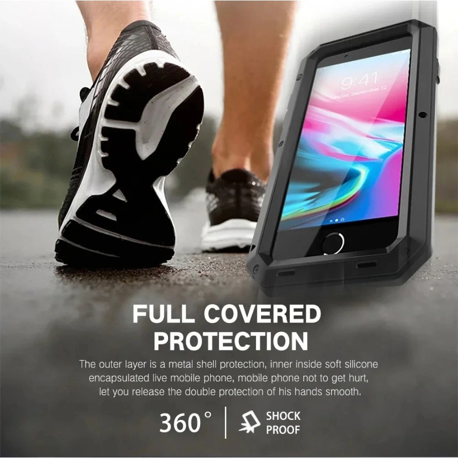Dành Cho Samsung Galaxy S26 S25 S24 S23 S22 S21 Ultra S10 S20 Plus Sang Trọng Giáp Kim Loại Chịu Lực Bảo Vệ Ốp Lưng Chống Sốc