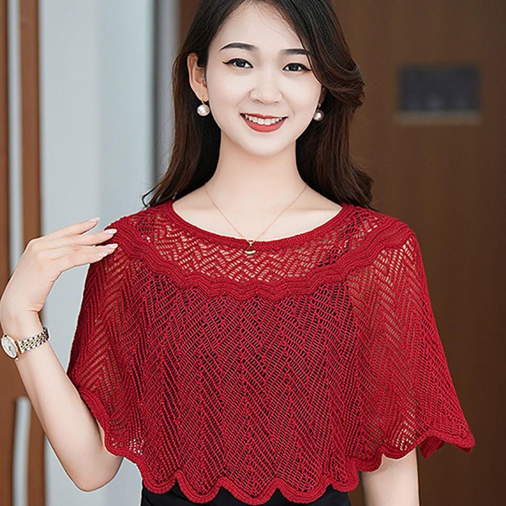 Khăn choàng và áo khoác mỏng SUNKISSD - Chất liệu dệt kim và vải tuyn ngắn nhiều màu, phù hợp thời trang hàng ngày