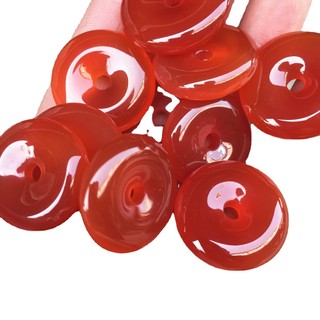 Dây chuyền mặt khóa an toàn ngọc bích mã não carnelian, quà tặng ngọc bích