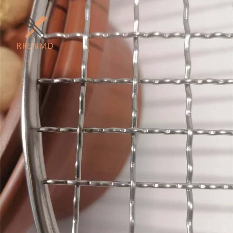 Rrlnmd 24 / 26CM Tròn Thép Không Gỉ Thịt Nướng Lưới BBQ Lưới Grate Lưới Cắm Trại Dã Ngoại Giá Đựng Thực Phẩm BBQ Nướng Dụng Cụ Nhà Bếp Phụ Kiện MỚI