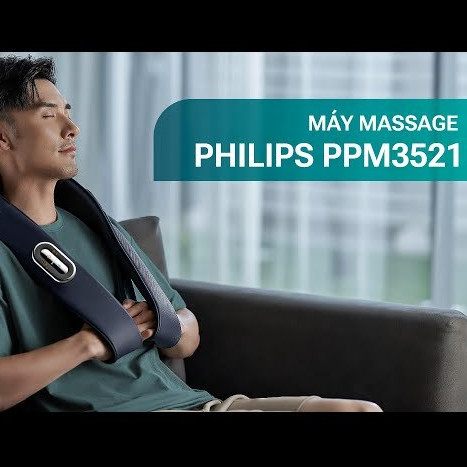 Đai choàng massage cổ vai lưng Philips PPM3522 Tiêu Chuẩn - Bảo hành 24 tháng