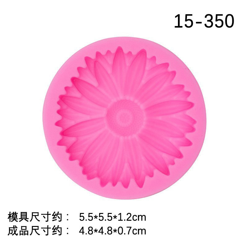 Hoa Hướng Dương Hoa Đào Hoa Khuôn Silicon Bánh Fondant Chocolate Khuôn Đất Sét Epoxy