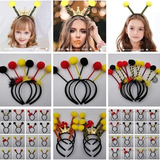 ✪Bờm tóc hình con ong động vật hoạt hình trẻ em người lớn biểu diễn Mũ tóc bóng lông râu bờm tóc kiến côn trùng