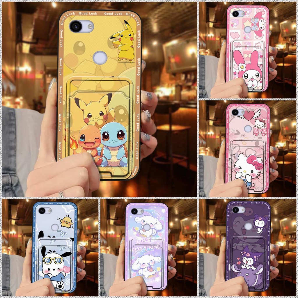 Bảo Vệ Chống Va Đập Ốp Lưng Điện Thoại Google Pixel 3A / Pixel 3 Lite Vỏ Mềm Thiết Kế Thời Trang Graffiti Chống Thấm Nước Hoạt Hình