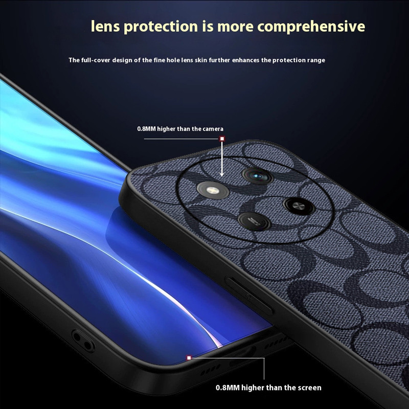 Ốp Lưng Cho Honor X9c Da Thời Trang Sang Trọng TPU Mềm Edge Vỏ Điện Thoại Chống Sốc