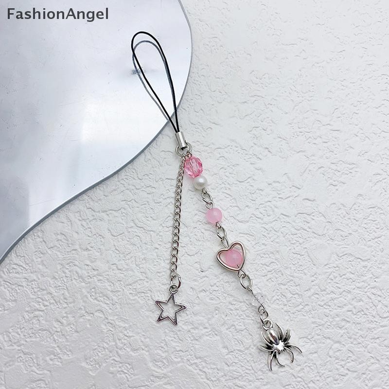 Fashionangel Y2K Gothic Đính Hạt Điện Thoại Di Động Dây Sáng Tạo Mặt Dây Chuyền Nhện Dây Chuyền Điện Thoại Thẩm Mỹ Dây Đeo Điện Thoại Di Động Keycord VN