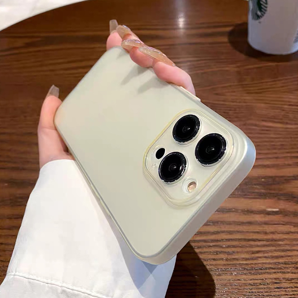 Ốp Điện Thoại TPU Mềm Màu Xám Titan Đơn Giản Cho iPhone 17 Pro Max 17 Air 16 Plus 15 14 13 12 11 Pro Max Vỏ Bảo Vệ Chống Sốc