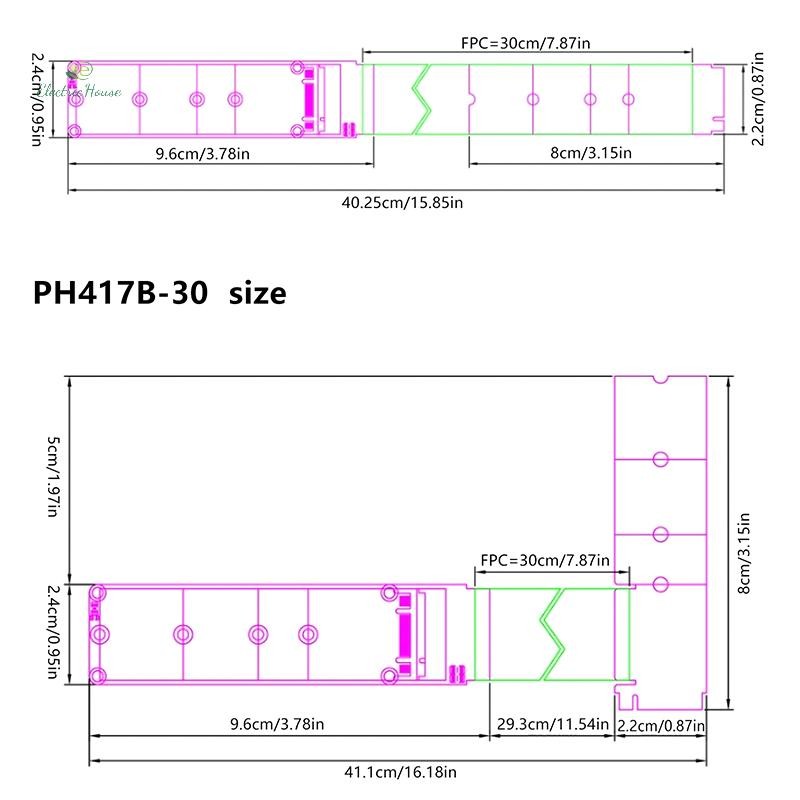 [Nhà Điện] Giao Thức Kép PCIE4.0 M.2 M Key NVME Cáp Nối Dài Thẻ Nâng SSD Adapter Cho 2230 2242 2260 2280 M.2 PCI-e / M2 NGFF SATA SSD mới