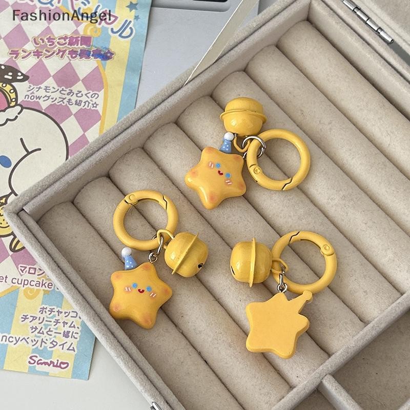 FashionAngel Hoạt Hình Dễ Thương Mũ Ngôi Sao Móc Khóa Ngọt Ngào Pentagram Móc Khóa Túi Loverly Mặt Dây Chuyền Ba Lô Trang Trí Cô Gái Quà Tặng VN