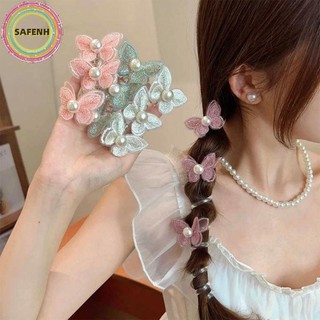 SAFENH Phong Cách Rừng Bong Bóng Bím Tóc Cho Nữ Thời Trang Ngọt Ngào Đường Dây Điện Thoại Tóc Đuôi Ngựa Bím Tóc Phụ Kiện VN