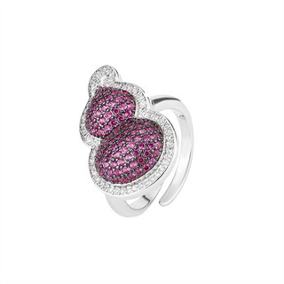 Châu Âu Mỹ ins Phong Cách Mới Full Diamond Ruby Gourd Set Nữ