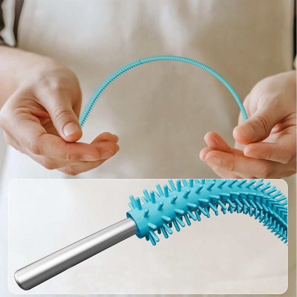 Bàn chải làm sạch ống hút uống SNUGHOUSE, Tiện ích nhà bếp Bàn chải làm sạch ống hút silicon gia dụng, Dụng cụ làm sạch dài có thể tái sử dụng