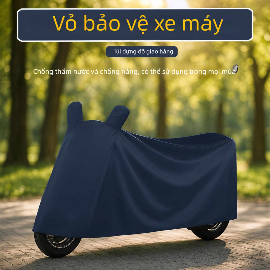 bạt phủ Xe Máy ngoài trời chất liệu vải dù Oxford Bảo vệ khỏi mưa và nắng.cao cấp  Bạt che xe máy điện
