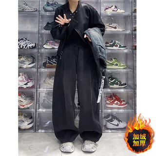 Quần Jeans nữ ống rộng dáng cổ điển, lưng cao tôn dáng, vải bò, phong cách Vintage, mùa xuân 2025, hàng sẵn