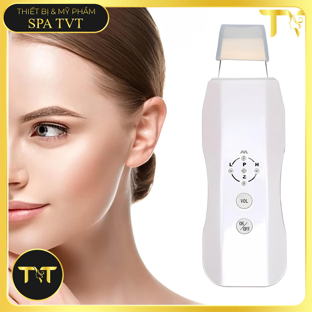 Máy Cà Da Chết Siêu Âm Nút Bấm, Hỗ Trợ Làm Sạch Sâu Loại Bỏ Tế Bào Chết