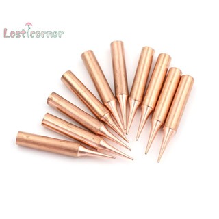 Lostcorner 10 Cái / lốc 900M-T-I Đầu Hàn Đồng Nguyên Chất Nhiệt Độ Thấp Hàn Sắt Mới