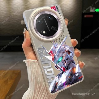Ốp lưng Honor X9C X9B X9A 5G, ốp lưng Honor X9C thông minh, ốp lưng chống sốc anime gundam, mặt sau cứng mờ, viền silicon mềm, vỏ điện thoại cho học sinh nam