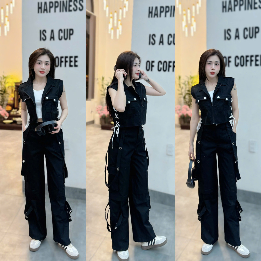 Bộ thể thao kaki tập nhảy shuffledance , dân vũ, aerobic , đồng phục đội nhóm đi chơi, dã ngoại...(được mix màu)