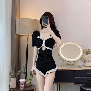 M-7XL Kích Thước Lớn Đồ Bơi Nữ Kỳ Nghỉ Thời Trang Một Mảnh Đồ Bơi Nữ Một Mảnh Tay Ngắn Bộ Đồ Bơi Kích Thước Lớn Mỡ mm Váy Bảo Thủ Chống chói Siêu Cổ Tích ins Bao Bụng