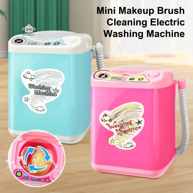 Maybest Puff Child Sponge Máy giặt điện Dụng cụ trang điểm bằng nhựa Máy làm sạch Sữa rửa mặt khô và ướt Sử dụng kép {VN}