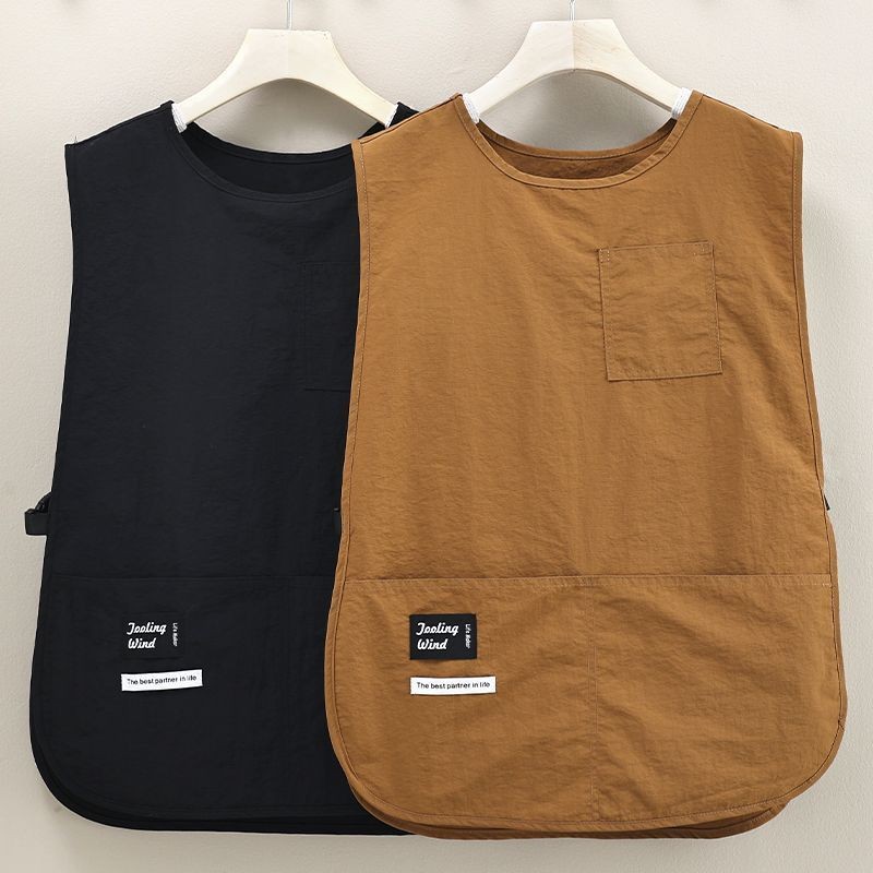 Tạp dề sáng tạo Áo Vest chống thấm nước Phong cách nấu ăn nhà bếp Quần yếm tiệm cắt tóc cà phê