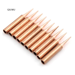 Qiuwu 10 Cái / lốc 900M-T-I Đầu Hàn Đồng Nguyên Chất Nhiệt Độ Thấp Hàn Sắt.