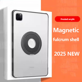 Ốp lưng Acrylic xoay cho Xiaomi Pad 7 7 Pro 11.2 inch 2024 5 6 Pro 11 6S Pro 12.4 Poco Pad12.1 RedmiPad SE 8.7 11 Pro 5G 12.1 PC mờ TPU Giá đỡ từ tính Vỏ bảo vệ toàn diện