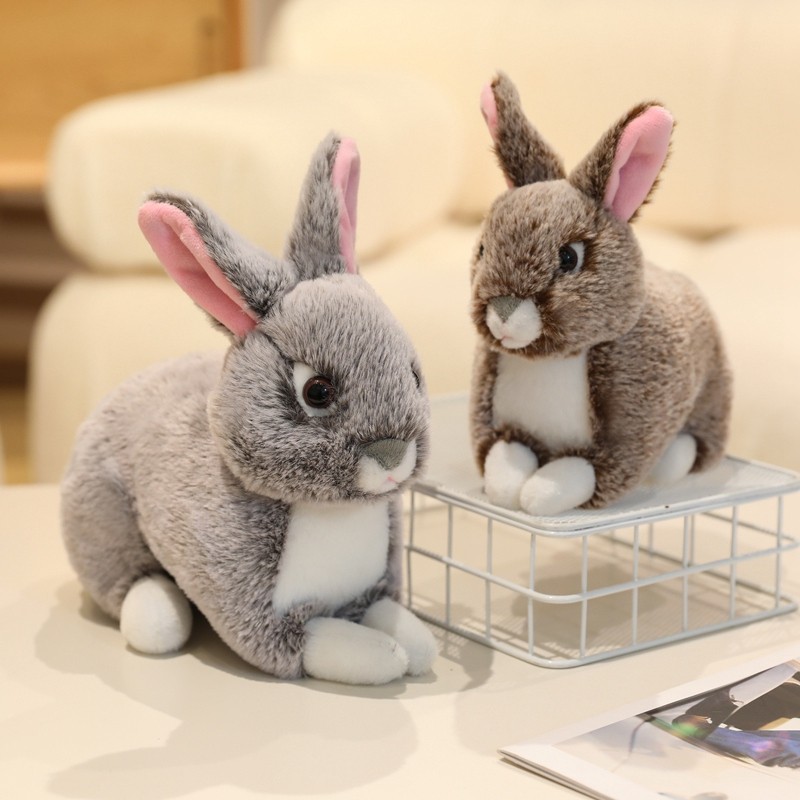 Rytanda Kawaii Thỏ Gối Đồ Chơi Mô Phỏng Dễ Thương Thỏ Sang Trọng Đồ Chơi Mềm Đầy Động Vật Búp Bê Trẻ Em Đồ Chơi Nhẹ Nhàng Gối Ngủ Quà Tặng Sinh Nhật Giáng Sinh