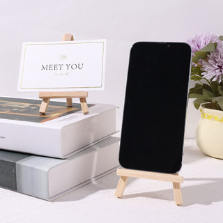 [Đến 3-5 ngày] Chân đế ba chân bằng gỗ Mini có thể gập lại để trưng bày nghệ thuật cho trẻ em | Giá đỡ điện thoại di động / máy tính bảng, Giá đỡ máy tính để bàn bằng gỗ nguyên khối cho tranh thủ công 7-15cm