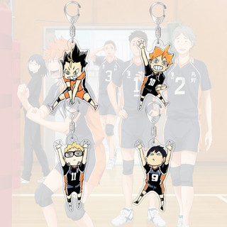 55mm Acrylic Móc Khóa Haikyuu Kenma Carton Anime Xung Quanh Túi Mặt Dây Chuyền Móc Chìa Khóa