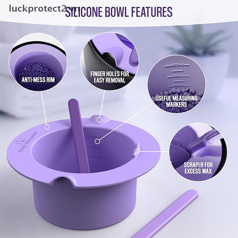 # luckpro # Wax Warmer Bát Silicon Chịu Nhiệt Tẩy Lông Sáp Thay Thế Bát Tẩy Lông Bát Tẩy Lông Có Thể Tái Sử Dụng Sáp Nồi Bát.