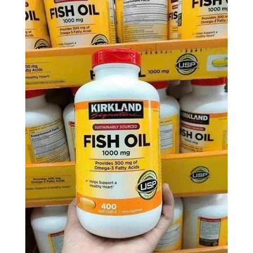 Dầu cá Fish oil 1000mg lọ 400v date 2029 CAM KẾT CHÍNH HÃNG MỸ