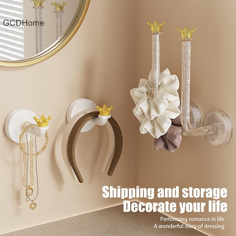 Giá đỡ dây buộc tóc treo tường GCDHome dùng để trang sức và phụ kiện có móc treo chìa khóa. Nóng