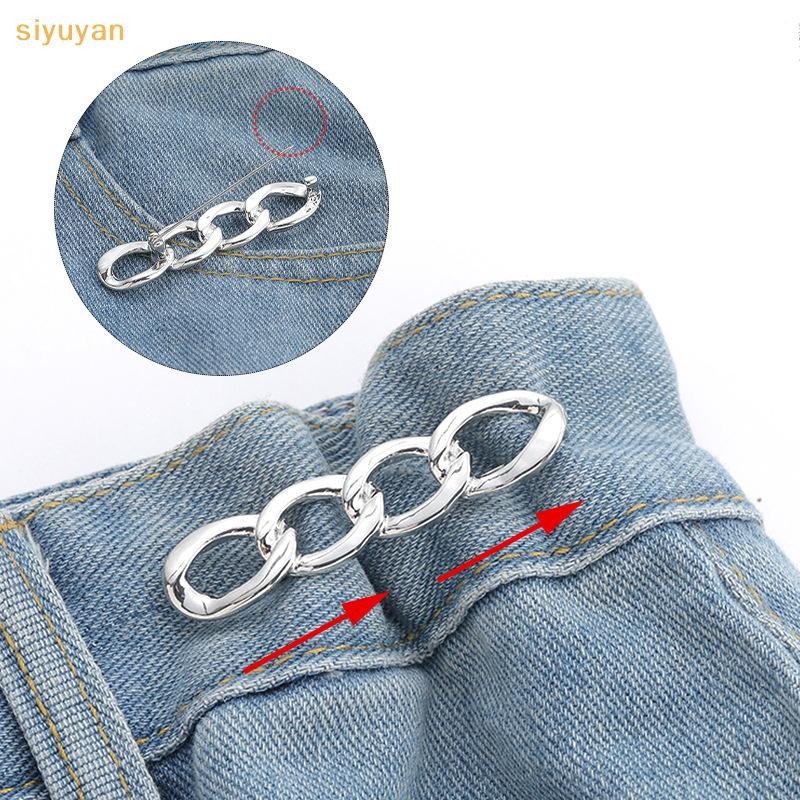 Siyuyan Đơn Giản Có Thể Tháo Rời Kẹp Thắt Lưng Có Thể Điều Chỉnh Khóa Móng Tay Kim Loại Chân Nút Cho Bé Gái Quần Jean Thắt Lưng VN
