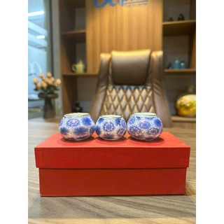 Cóng Bách Hoa xanh, cóng chim chào mào cao cấp, bộ 3 cóng đã gắn tai