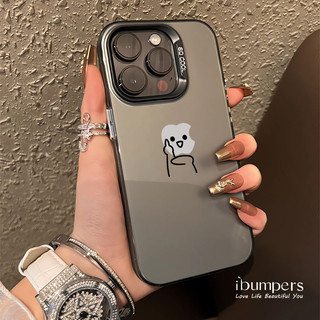 ibumpers Ốp Điện Thoại iPhone Dễ Thương Ngộ nghĩnh Họa Tiết Apple Cho IPhone 16 15 14 12 13 11 Pro Max IP 7 8 Plus X XS XR Ốp Lưng IMD Cứng Và Nhẵn