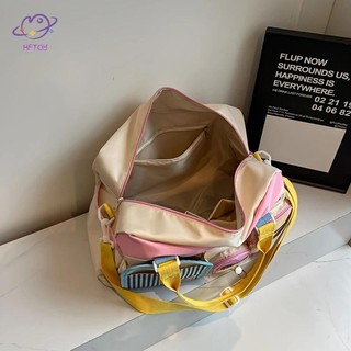 Túi du lịch thông thường HFTOY Dopamine dành cho nữ, Túi tập thể dục nhẹ Yoga Swim Fitness Duffel, Chuyến đi công tác ngắn, Túi xách lớn ~