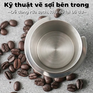 Ly Đựng Bột Cà Phê Thép Không Gỉ 304, Cốc Đong Coffee Dosing Cup Tiện Lợi
